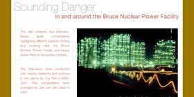 screenshot from Sounding Danger showing Bruce Nuclear plant at night